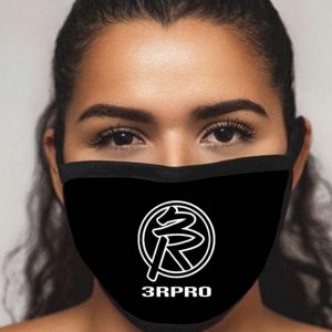 3RPRO_REWASH-ABLE BLACK FACE MASK